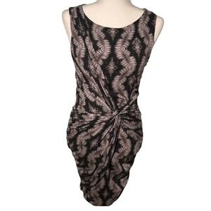 TART Womens Dress Small Sleeveless Black Gray Twist Front Casual Party‎ EUC